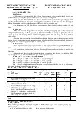 Đề cương ôn tập Học kì 2 KTPL 11 năm 2023–2024 trường THPT Hoàng Văn Thụ (Hà Nội)